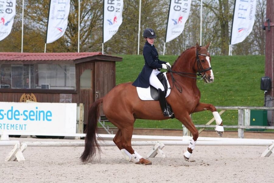 Claire Berland, étudiante et cavalière