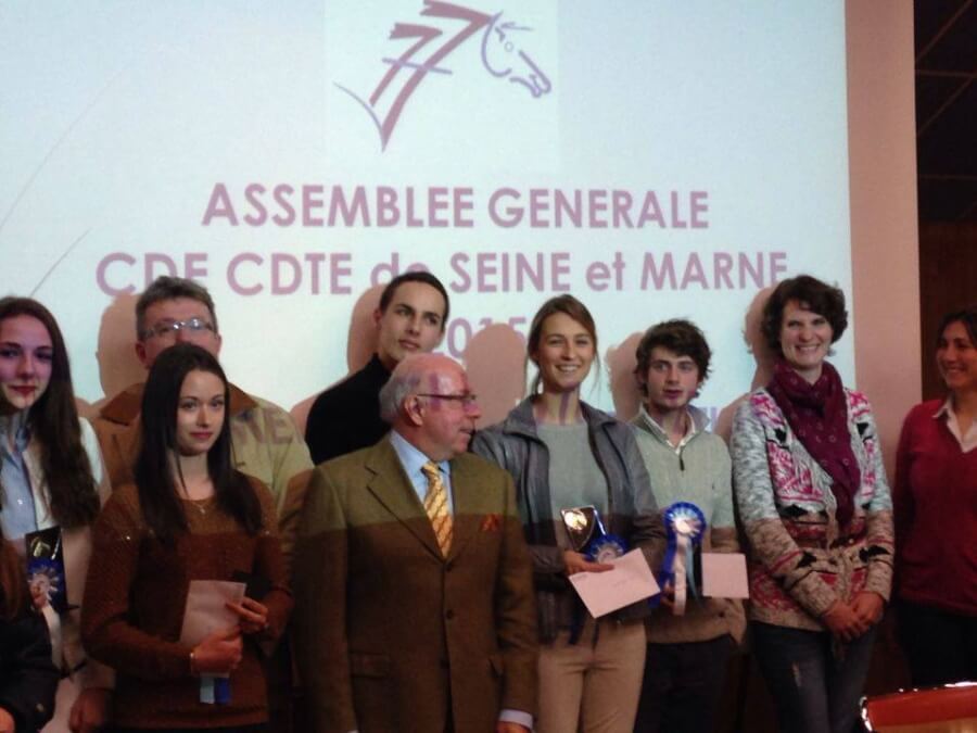 Camille et Corentin félicités par le CDE 77