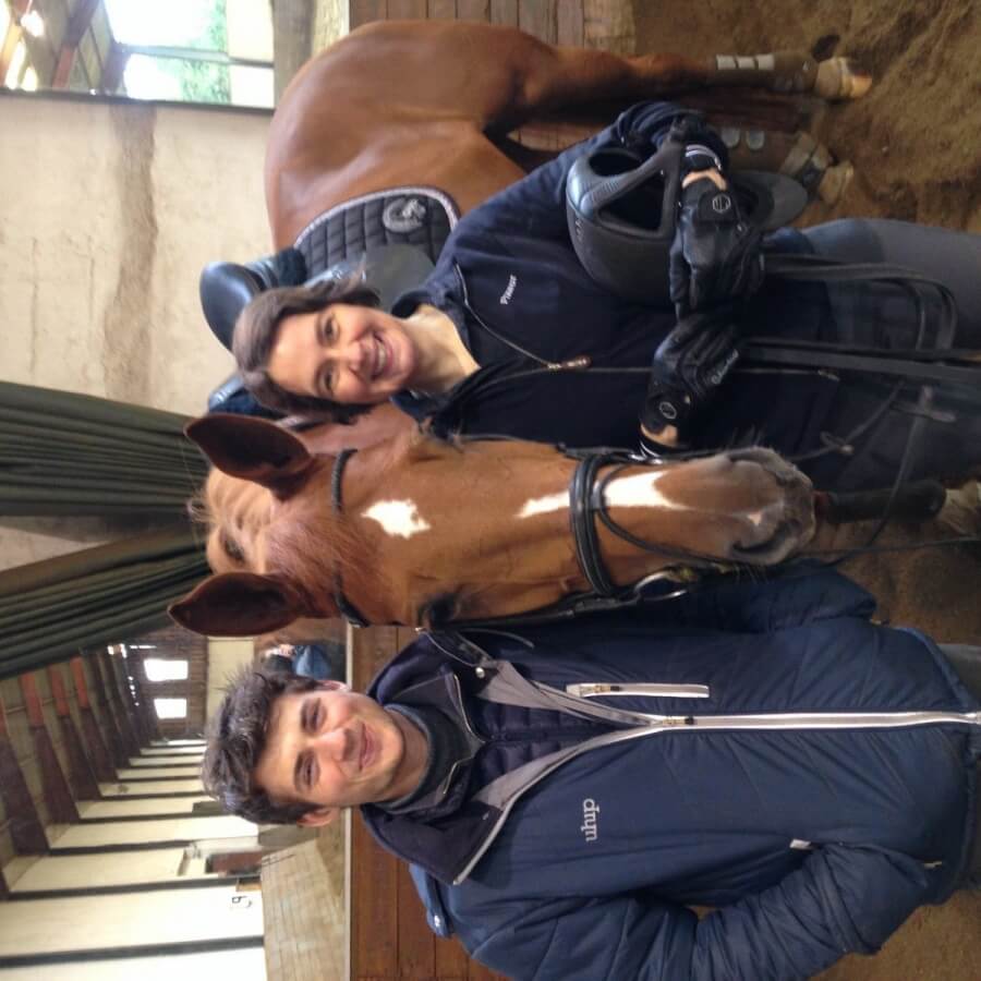 Eden Park et Sophie en stage avec Corentin