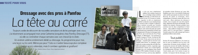 Cheval Pratique vous présente Pamfou Dressage