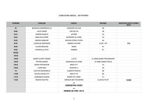 26 février Concours Amical