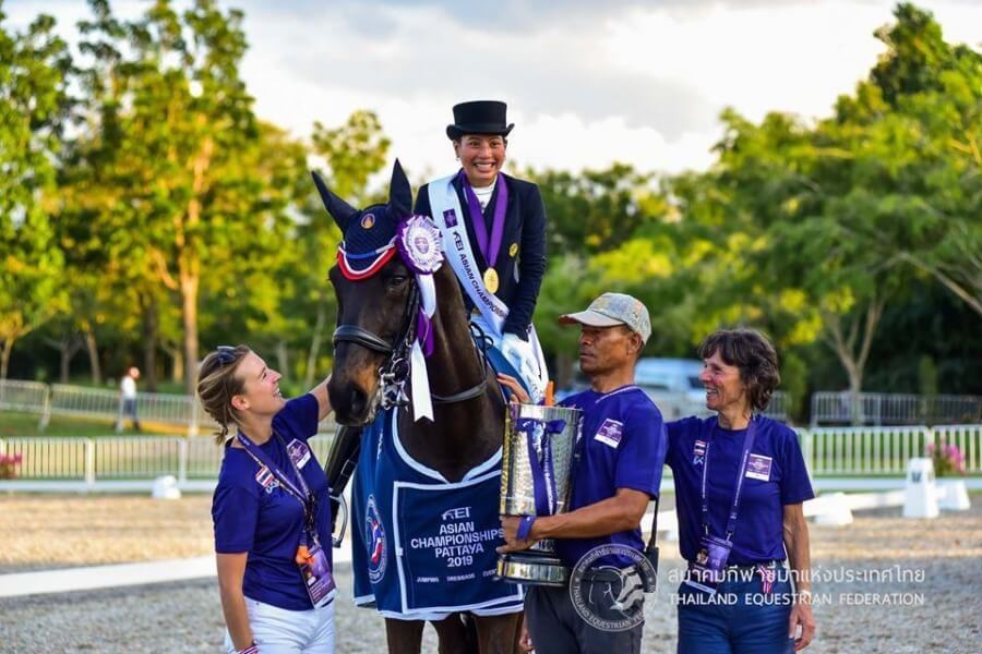 Succès au championnat asiatique pour Pamfou Dressage